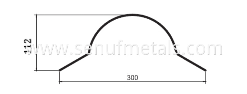 112-300 ridge cap drawing